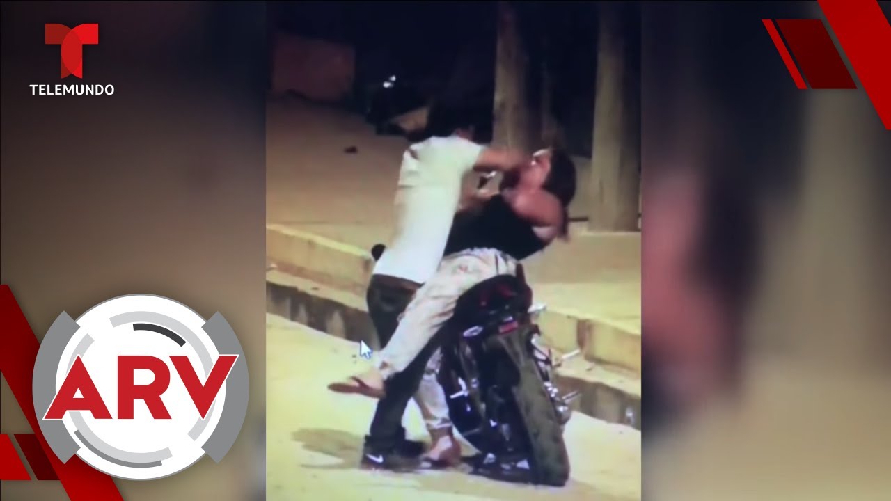 Hombre ataca a su pareja a puños y la mujer lo sorprende con su defensa ...