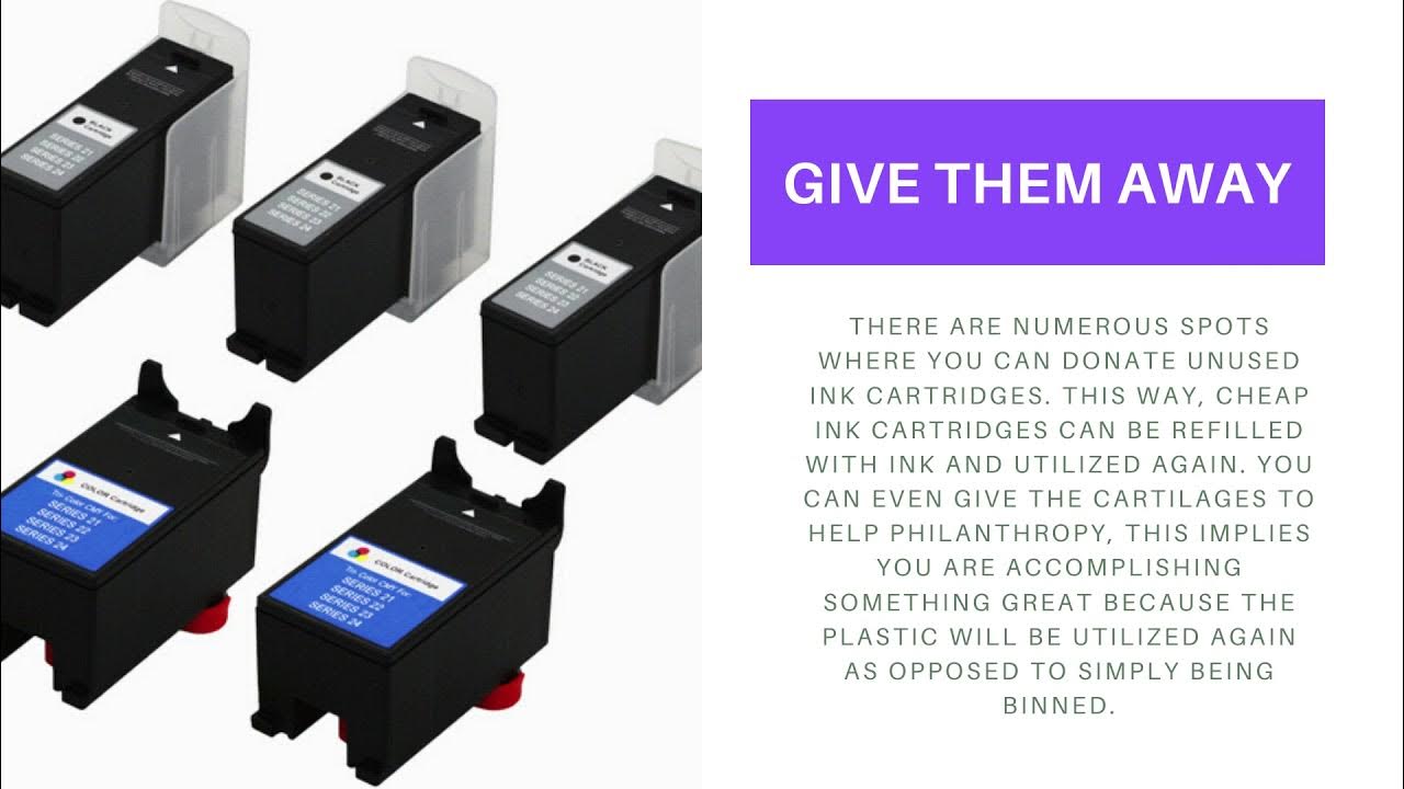 The Major Ways in Which You Can Dispose of The Ink Cartridges - YouTube