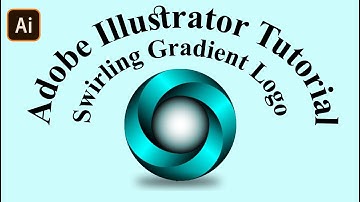 Create a Swirling Gradient Logo in Adobe Illustrator Tutorial–Illustrator Easy Tutorial Step By Step