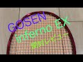 GOSEN inferno ex 開封レビュー　ゴーセン　インフェルノEX バドミントン　badminton