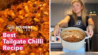 Be an Unforgettable Host with Our Best Tailgate Chili Recipe #tailgatechili #chili #tailgate
