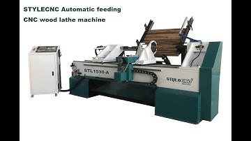 STYLECNC Automatic feeding CNC wood lathe machine for wood turning