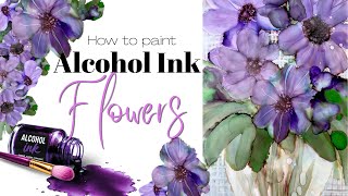 Alcohol Ink Flowers