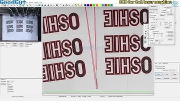 GoodCut CCD contour para setting for Co2 laser machine