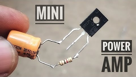 how to make mini audio amplifier  using bd139 Transistor #ToopiTech