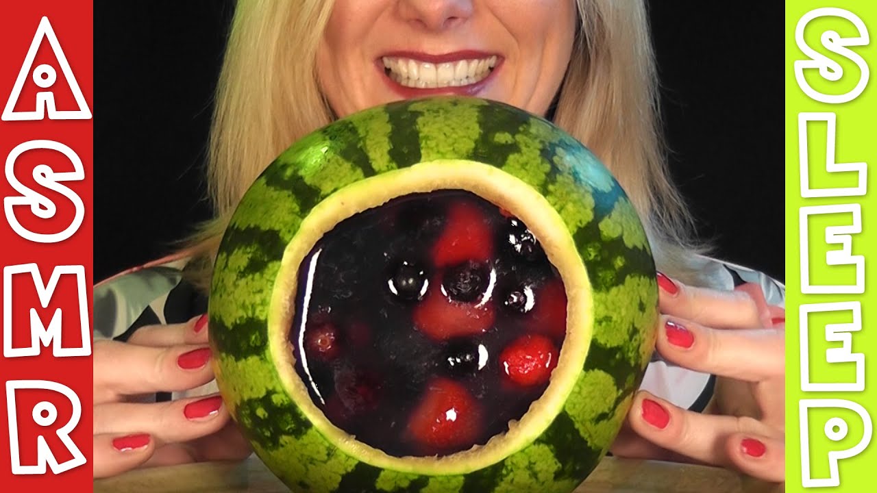 ASMR Melon jelly eating - Perfect sounds for relaxation 😴 - YouTube
