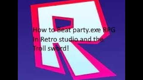How To *BEAT* party.exe RPG, In RetroStudio!