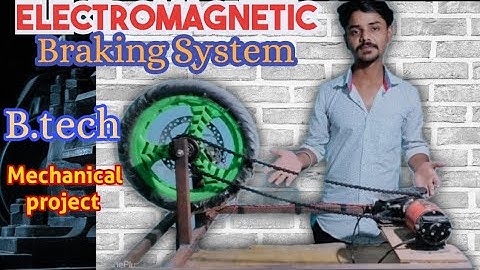 #video😯Electromagnetic Braking System B.tech #mechanicalproject//Full Analysis