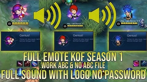 SCRIPT FULL BATTLE EMOTE KOF SEASON 1 FULL SOUND WITH LOGO NO PASSWORD ABC & NO ABC FILE YVE PATCH