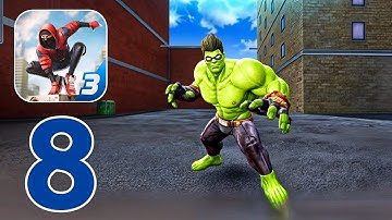 Spider Fighter 3: Hero Game - Gameplay Walkthrough Part 8 - Need Hulk (iOS, Android)