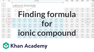 Uitgewerkt voorbeeld: De formule van een ionische verbinding vinden | AP Chemie | Khan Academy
