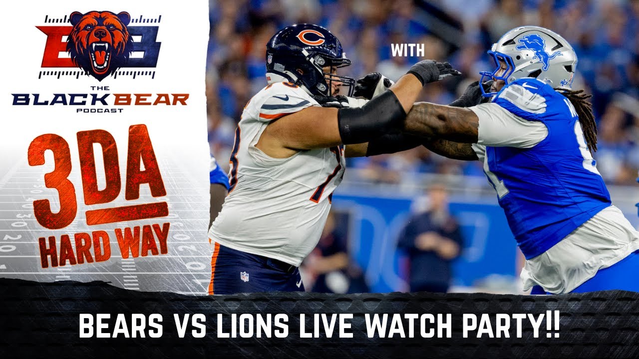 Bears vs Lions LIVE watch party | Bears look for revenge - YouTube