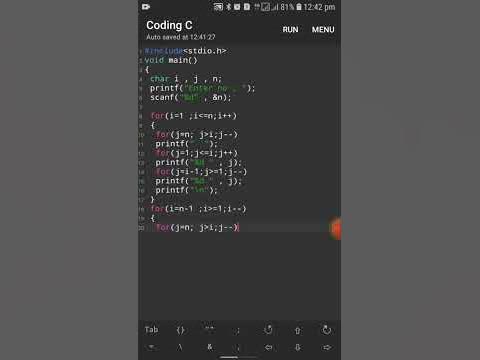 C language programs | C language basic programming | Pattern in c ...
