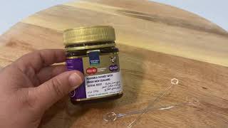 تجربة فتح علبة عسل مانوكا نيوزلندي قوة mgo 400 مع غذاء ملكات النحل النيوزلندي