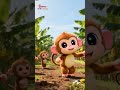 Lied vom verspielten kleinen Affen - Playful Little Monkey Song | Nursery Rhymes for Kids | Shorts