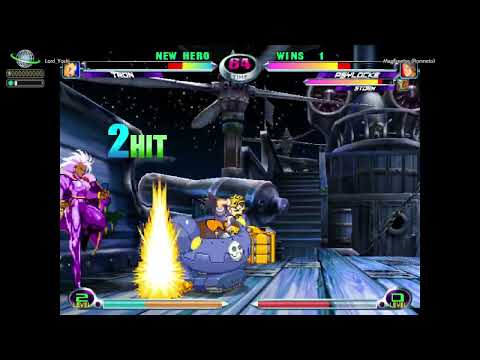 MvC2: Lord Yoshi - Tron Drill to Throw to Crossup Corner Steal to LR 100% Sequence .:4.3.25:.