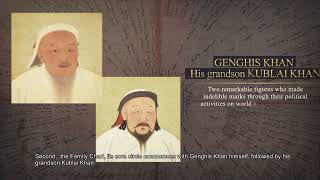 THE FAMILY CHART OF HEREDITARY LORDS OF THE KHALKHA MONGOLS, THE HOUSE OF GENGHIS KHAN