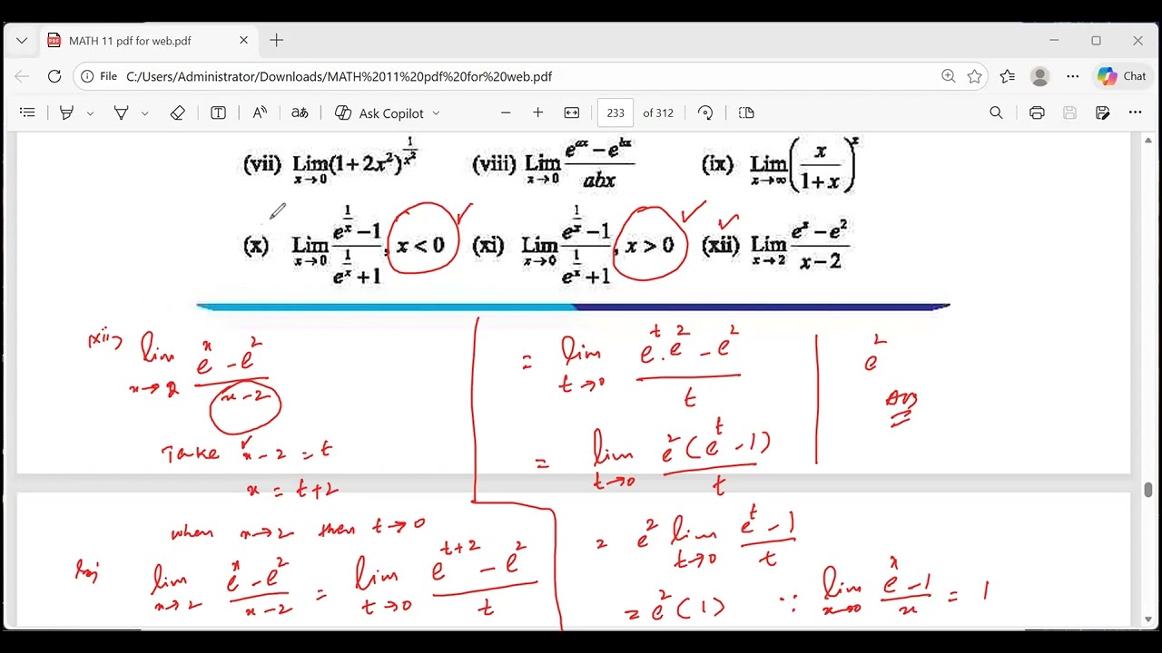 First Year Exercise 12.1(Q#05(viii,x,xi,xii))