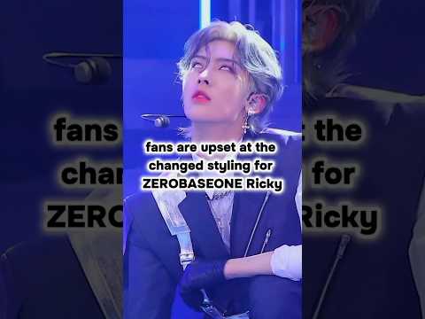 Fans Are Upset At The Changed Styling For Zerobaseones Ricky Zb1 Zerobaseone Ricky Kpop