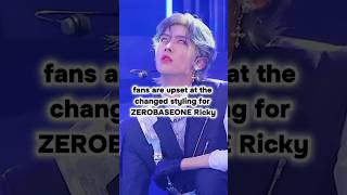 Fans Are Upset At The Changed Styling For ZEROBASEONE’s Ricky #zb1 #zerobaseone #ricky #kpop Resimi