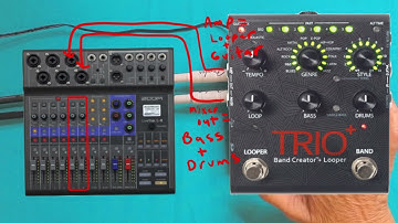 DIGITECH TRIO PLUS - mixer and amp output