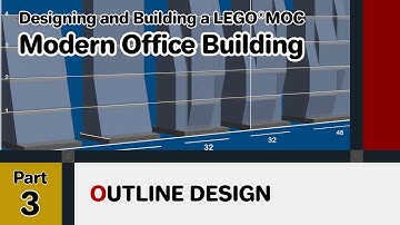 LEGO Modern Office Building Modular MOC | Part 3 : Outline Design