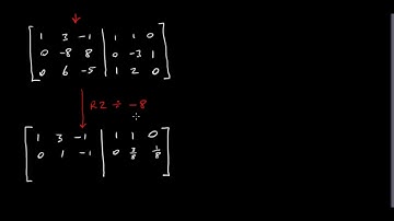 Using Gauss-Jordan Elimination to find the Inverse of a 3 x 3 Matrix