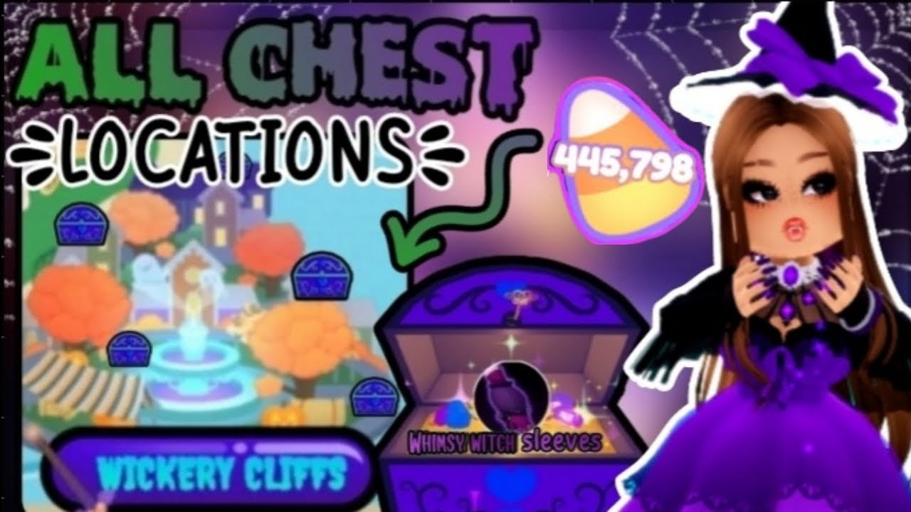 ALL *UPDATED* CHEST LOCATIONS IN WICKERY CLIFFS ROBLOX Royale High🎃👑