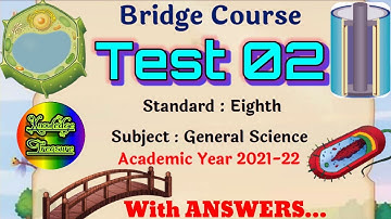 Bridge Course Class 8th Science Test 2 Answers || Setu Abhyas