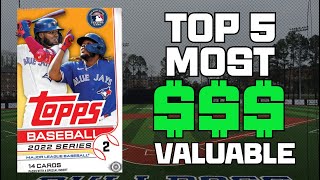 TOP 5 MOST VALUABLE IN 2022 TOPPS SERIES 2