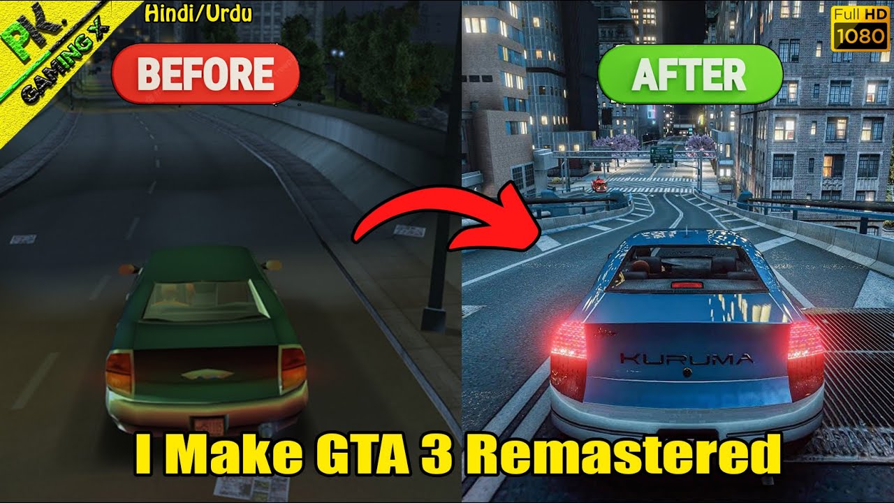 GTA 3 With Best High Graphics Mod (Installation) GTA 3 Remastred For 1 GB  RAM! 