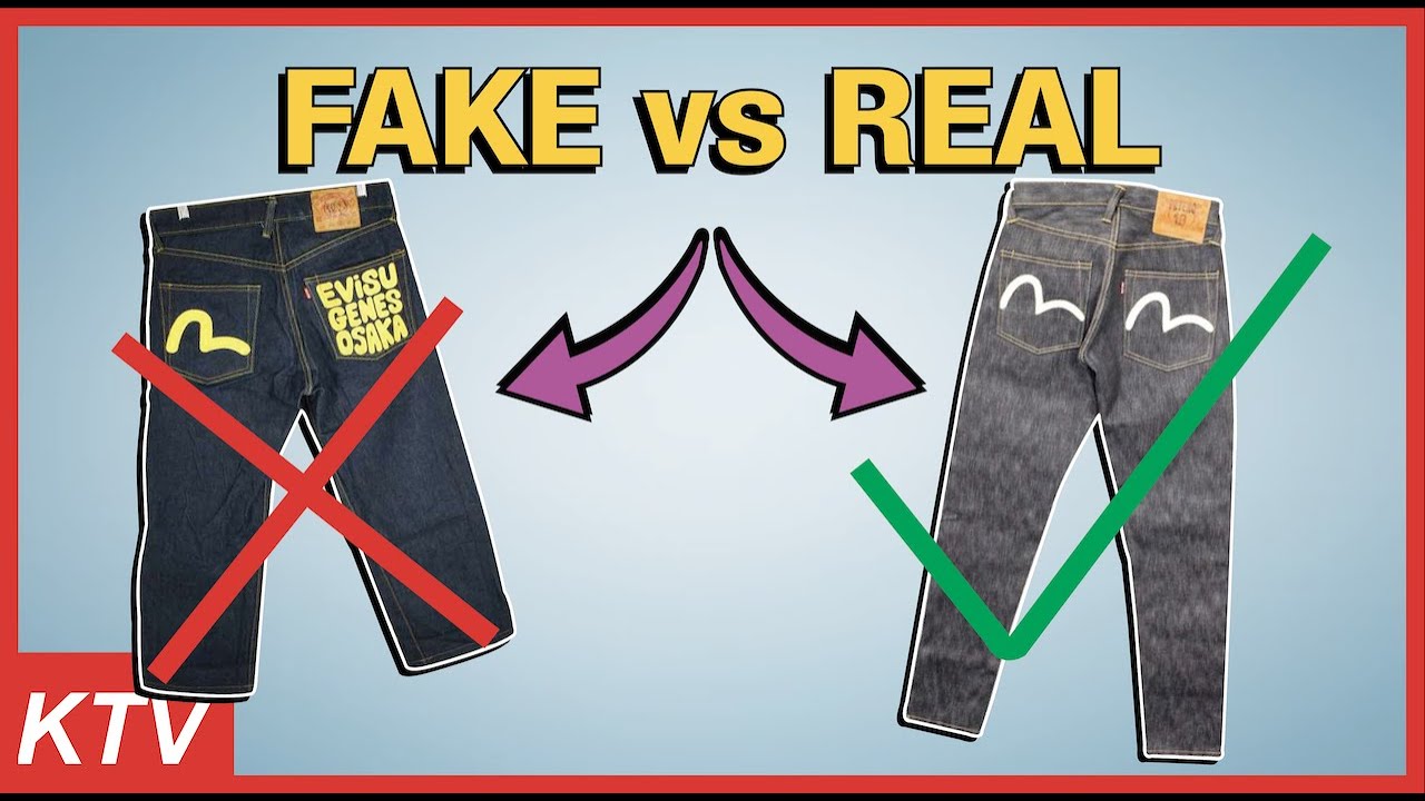 EVISU Fake VS Real | Replica & Authentication Comparison - YouTube