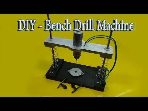 How To Make A Bench Drill Machine MINI - V2