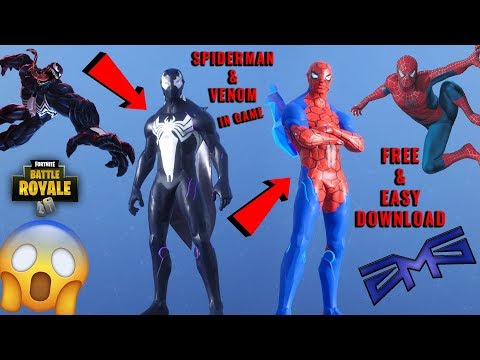 SPIDERMAN & VENOM & MORE HERO SKINS IN FORTNITE! - Download CUSTOMIZED SKINS {ZMS Texture Pack}