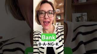 Learn how to pronounce BANK #TarleSpeech #SHORTS Quick #English Pronunciation Mini Lesson