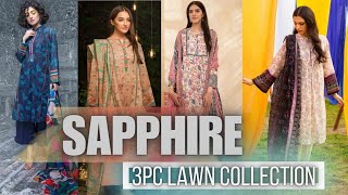 Sapphire Summer Collection | Lawn 3Pcs Digital Printed Suit #sapphire #summercollection #cheaprates
