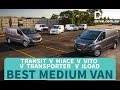 Best Medium Van: 2018 Transit v Hiace v Trafic v iLoad v Transporter v Vito