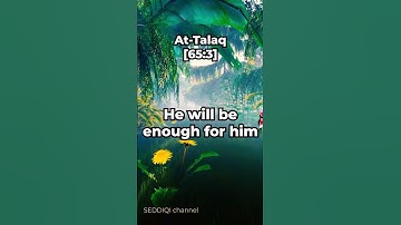 Surah At-Talaq - 3  #quranrecitation #quranenglish #quran