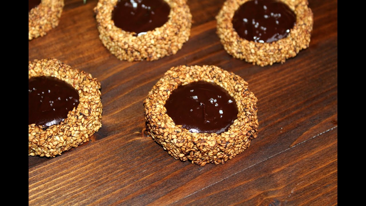 Biscuits healthy au sésame avec 3 ingrédients ! (sans gluten)