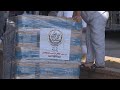 Aid delivered at Khan Younis hospital in southern Gaza Strip