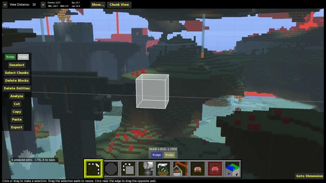 Minecraft Tutorial: How to terraform the Nether (Easiest way with MCedit)