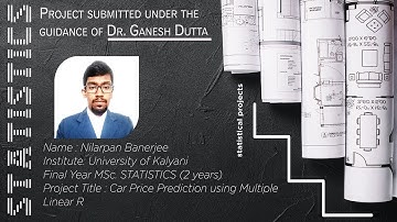 #gkpunditj #Statistics Car Price Prediction using Multiple Linear R | Statistics Project Ideas
