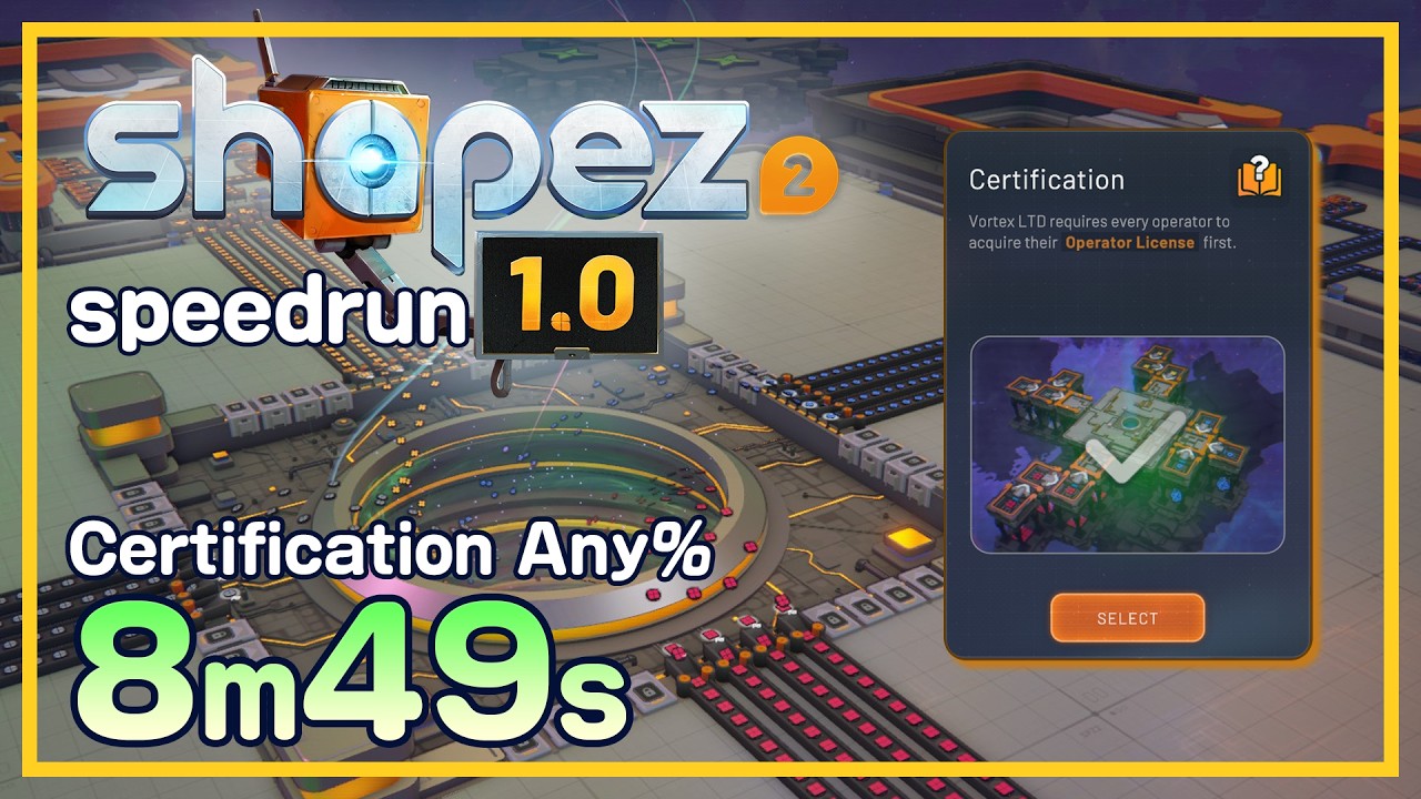 RTA] shapez 2 - Certification Any% 8:49 [ver1.0.3] - YouTube