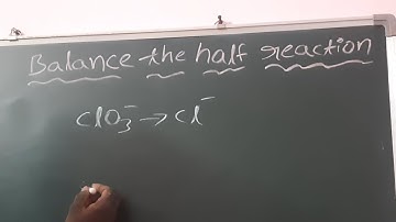 ClO3^-=Cl^- balance the half reaction @chemistryguide786 clo3-=cl- #chemistry #viralchemistry