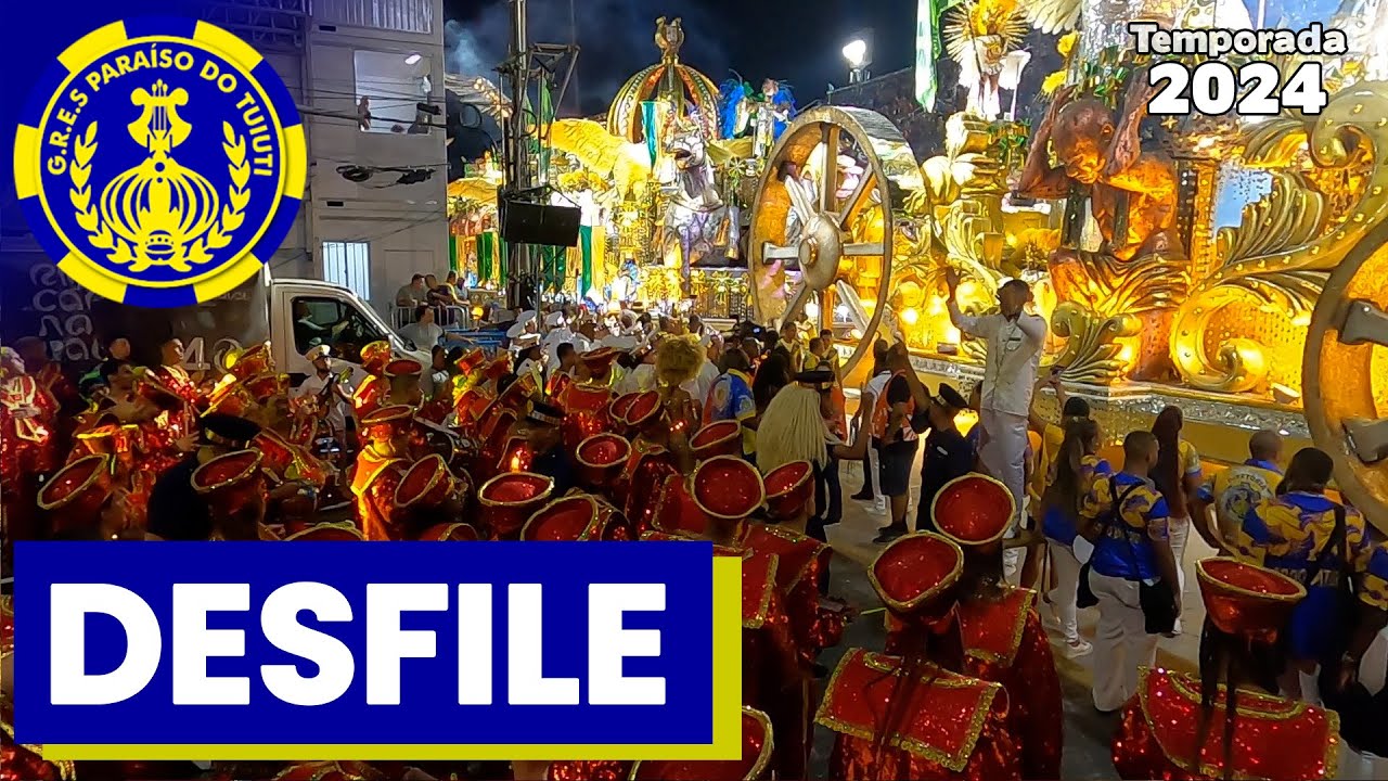 Paraíso do Tuiuti 2024 | Bateria no Desfile | Samba ao vivo - 