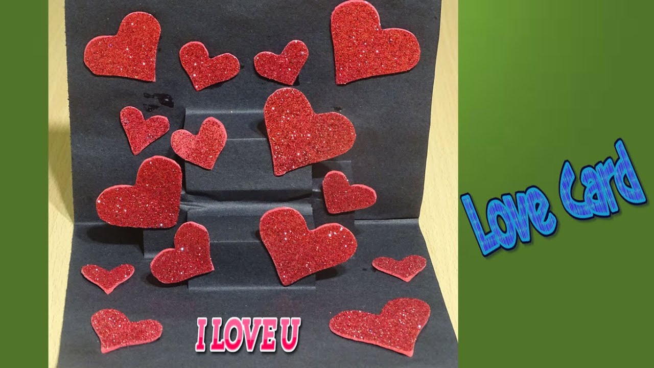 Love Pop Up Card Love Card Valentine Pop Card Siri Art Craft Youtube
