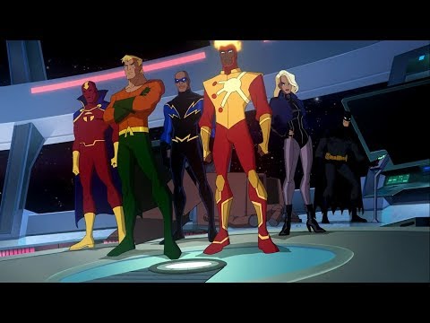 Aquaman and others Vs SuperWoman - Justice League: Crisis on Two Earths (2010) - Movie Clip HD