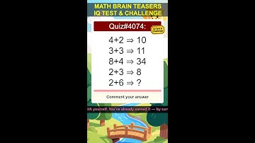Math Brain Teasers: IQ Test & Challenge #mathquiz #mathpuzzle