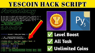 YesCoin Claim Bot | Yescoin Increase Level | Telegram Unlimited Coins Bot | All Task