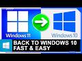 How to DOWNGRADE Windows 11 to Windows 10 on Any PC (No USB) – 2026